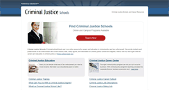 Desktop Screenshot of criminaljusticeschools.org