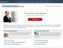 Tablet Screenshot of criminaljusticeschools.org